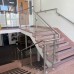 Glass Balustrade, Twin Handrails and Wall Rails, Primary School Stair, York